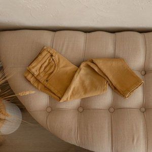 Boys Mustard/Cognac Skinny jeans size 4-5